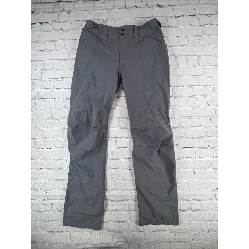 REI Co-op Sahara Hiking Pants Womens 4 Gray Good Articulated Knee Technical